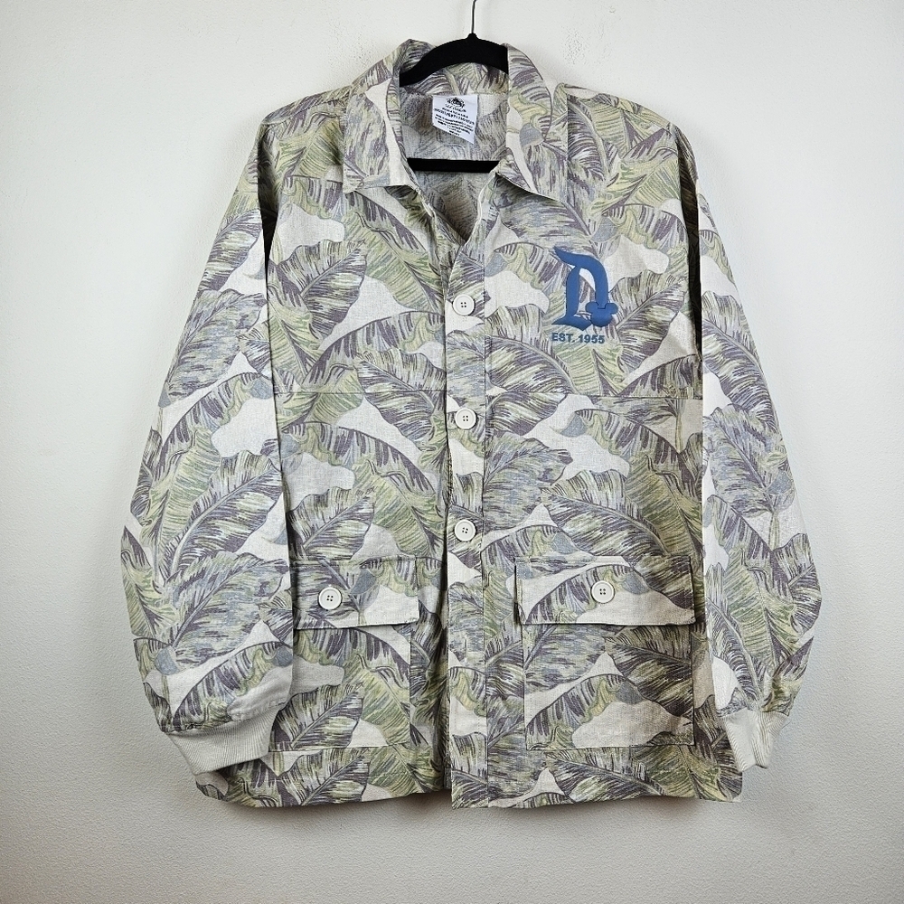 Disneyland Resort tropical spirit Jersey button down Linen B shirt Size US M NWT